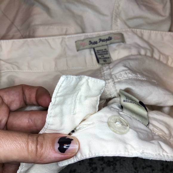 Free People Light Yellow Shorts Size 10 - Picture 6 of 12